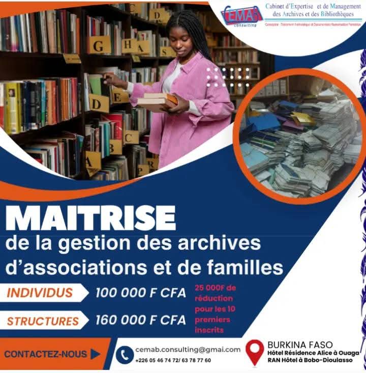 Affiche de présentation des services proposés par CEMAB Consulting